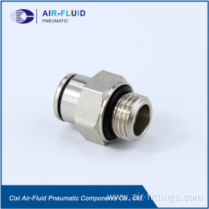 Air-Fluid Metal Straight Male Connector Fittings